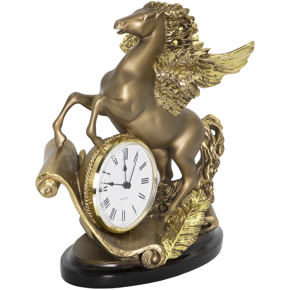 Часы настольные Пегас Бронза - фото, Интернет-магазин часов «Ваше Время»