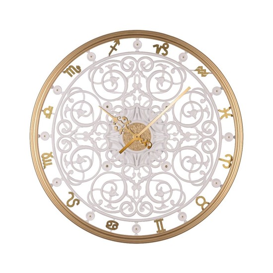 Настенные часы Zodiac White/gold 75