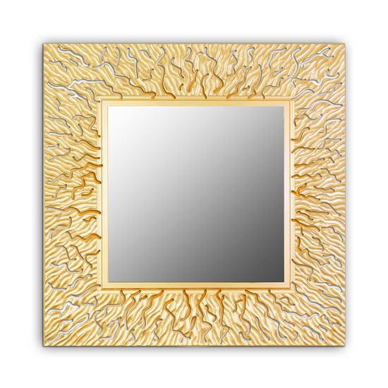 Квадратное Зеркало Coral Qu Gold 90