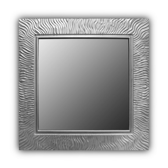 Квадратное Зеркало Wave Qu Silver 90