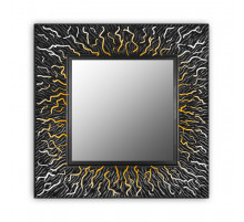 Квадратное Зеркало Coral Qu Black 75