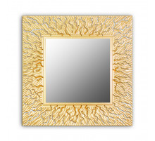 Квадратное Зеркало Coral Qu Gold 75