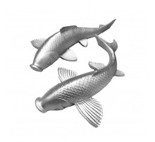 Настенный декор Fish Silver S