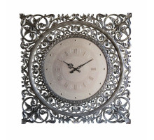 Настенные часы Viktor L Silver/Black